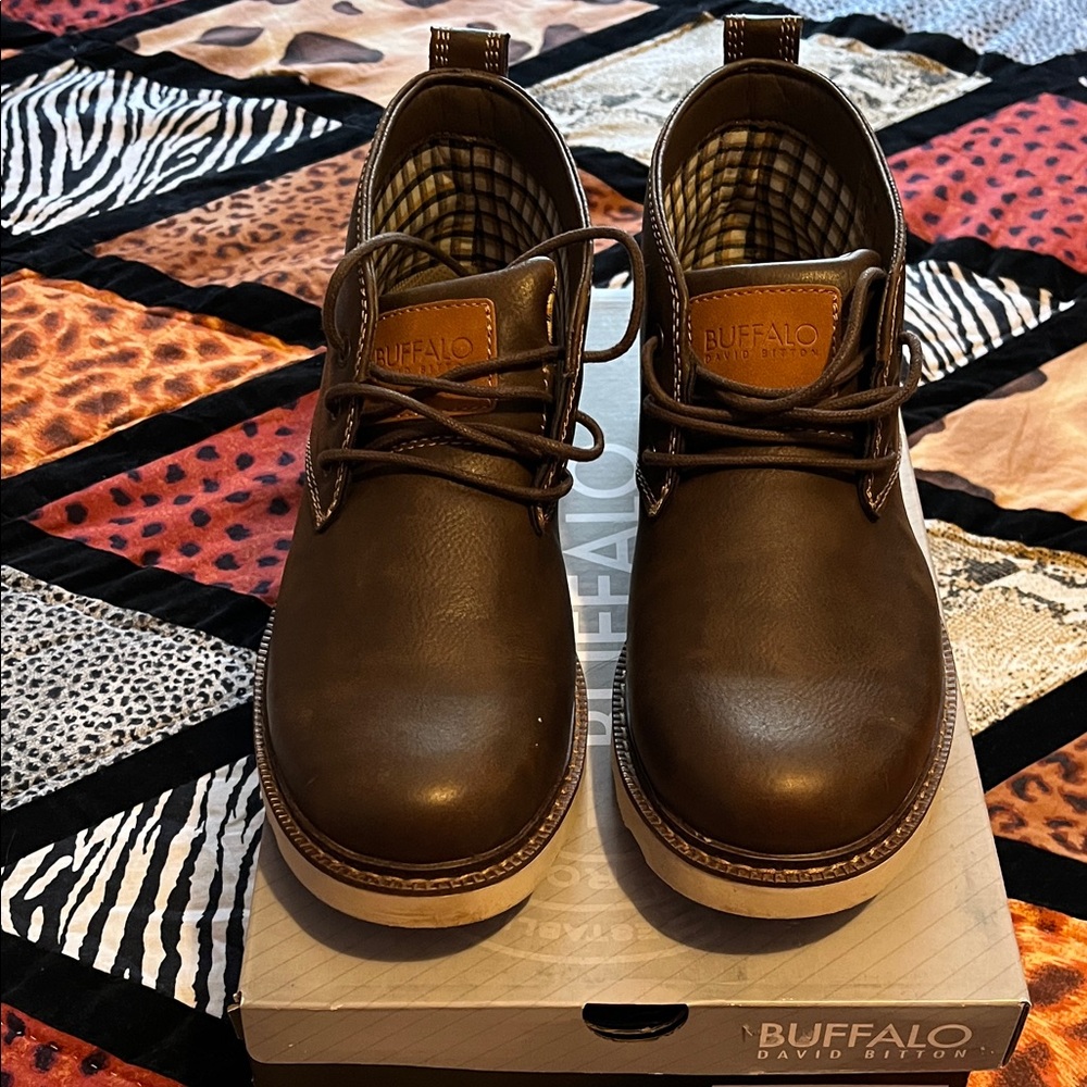 Buffalo David Bitton Dark Brown Chukka Boots